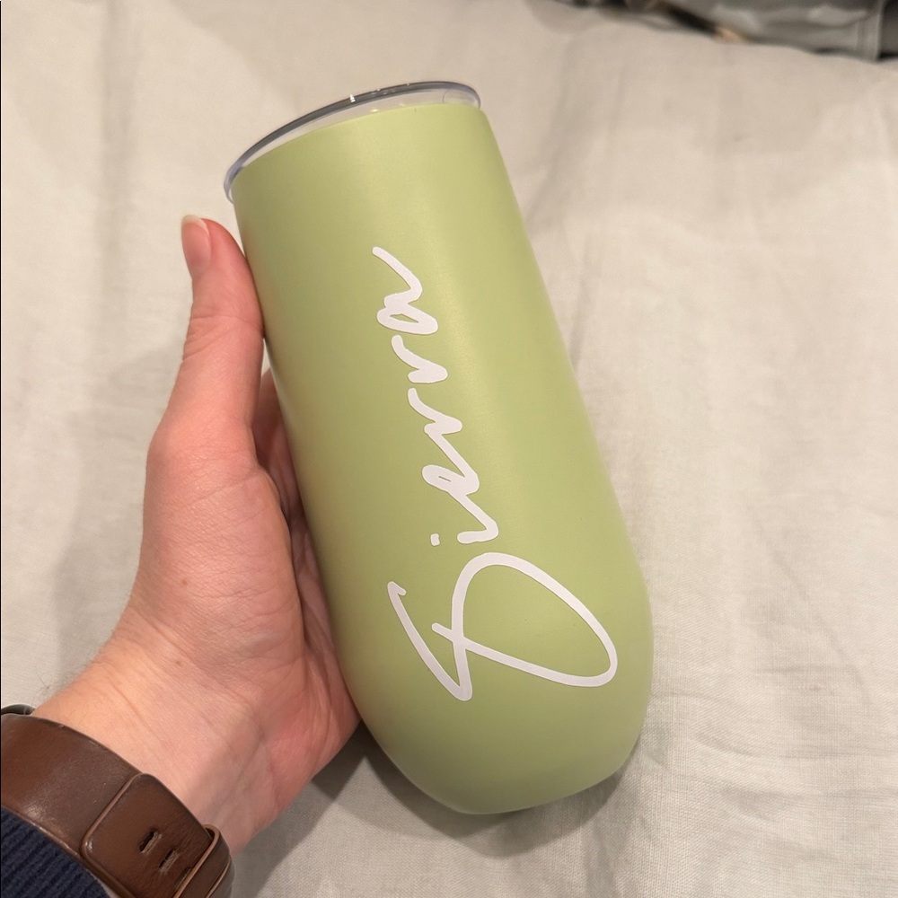 Personalized Light Green Insulated Tumbler